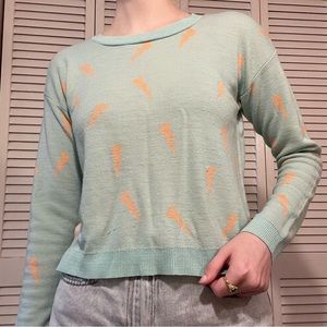 LA Hearts Lightning Bolt Sweater